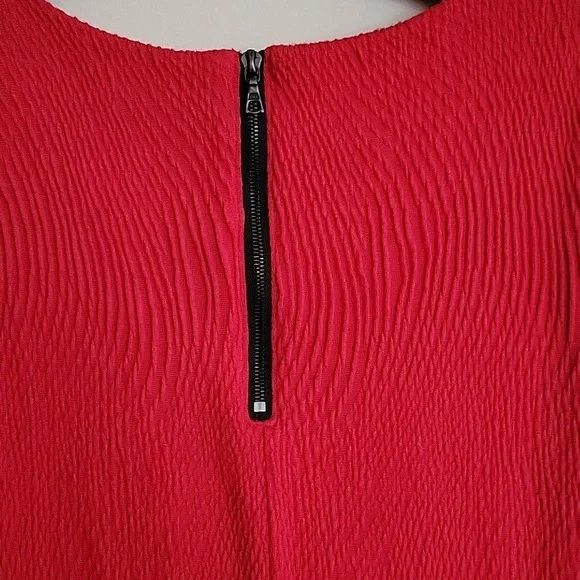 Rag & Bone Red Sleeveless Fit & Flare Dress | Size L - Picture 7 of 11